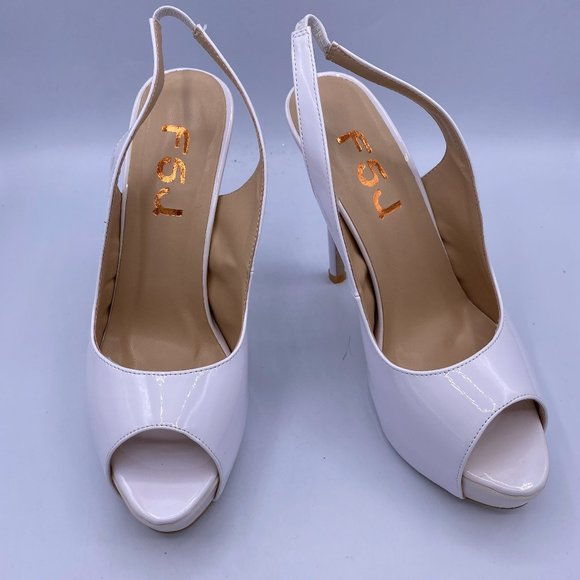 FSJ Peep Toe Extreme High Heels Platform Sandals - Picture 2 of 9